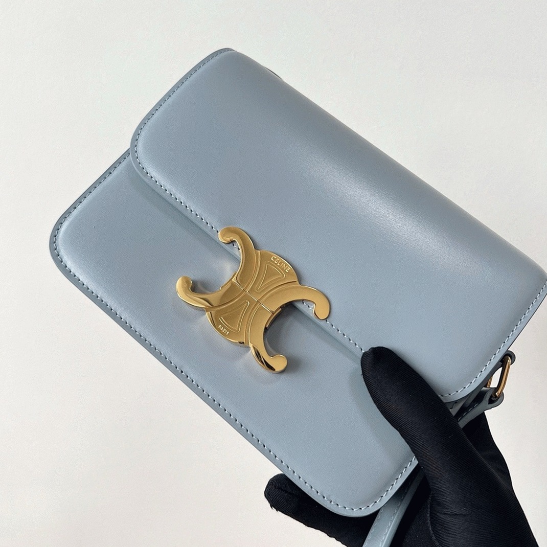 Top Quality Replica Ce1i*e Triomphe Teen Bag In Pale Blue