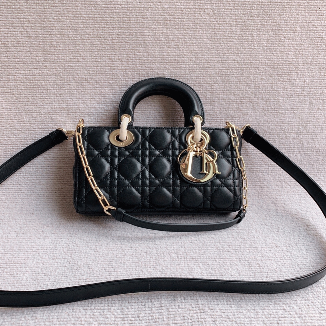 D10r Lady D-Joy Medium Bag Fake in Black