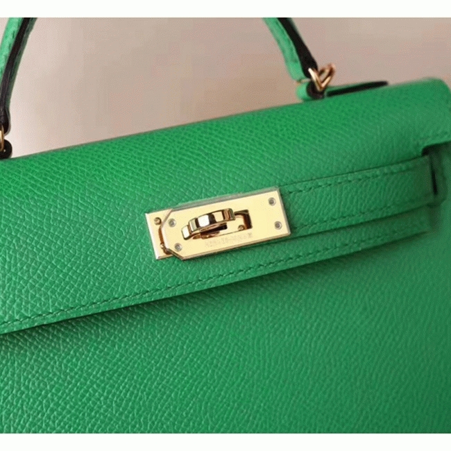 Bamboo Epsom Knockoff H**me5 Kelly 20cm Chic Handbag