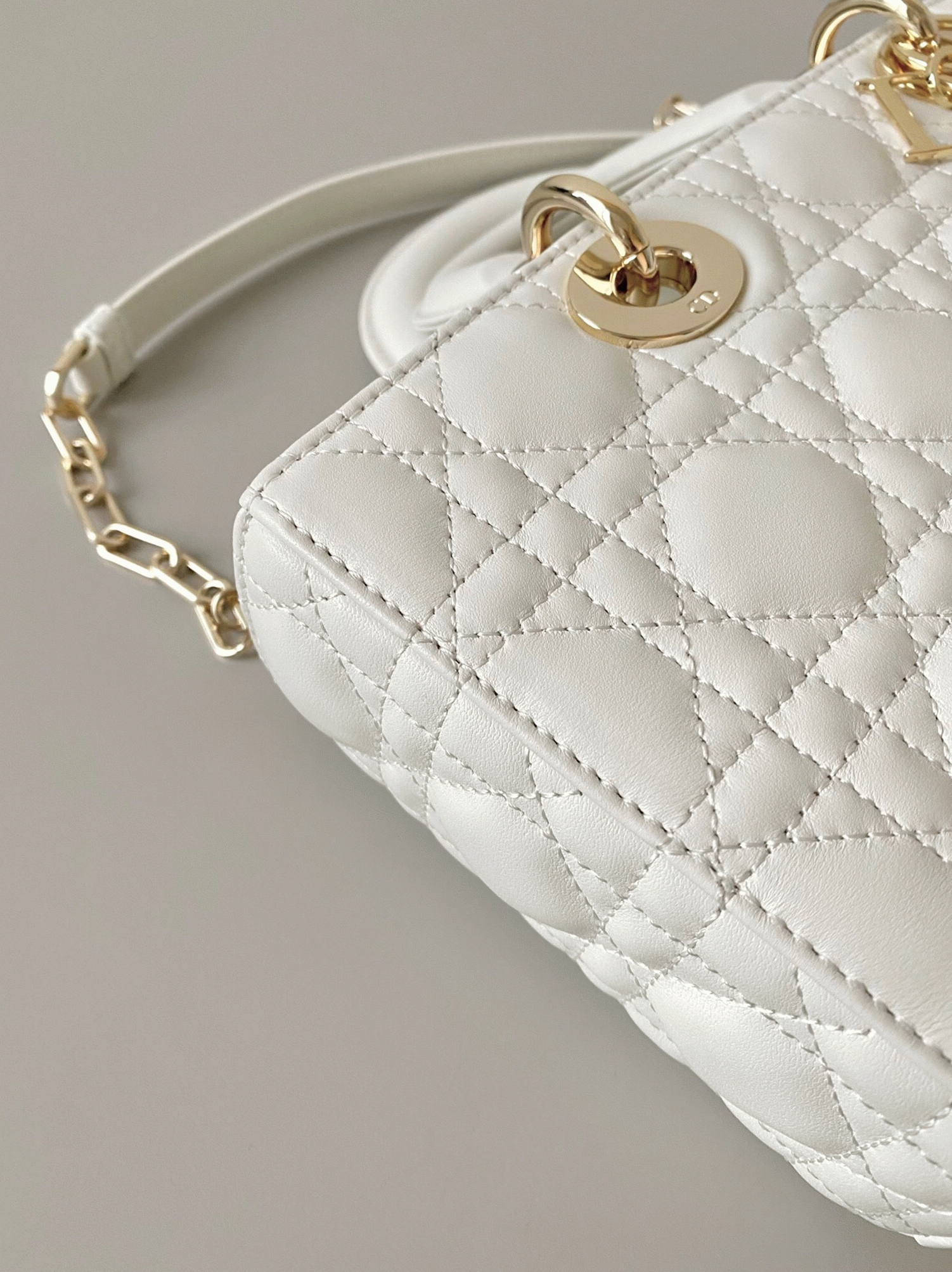 D10r Lady D-Joy Small Bag Knockoff in White