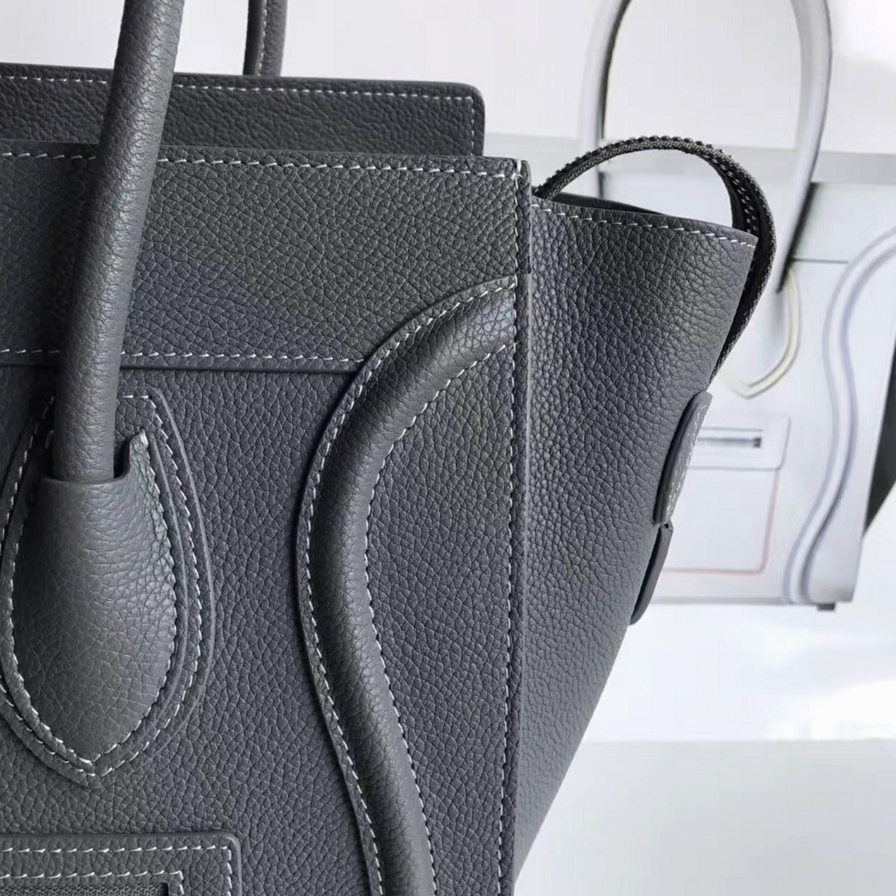ce1i*e micro lU*gage tote bag faux in kohl
