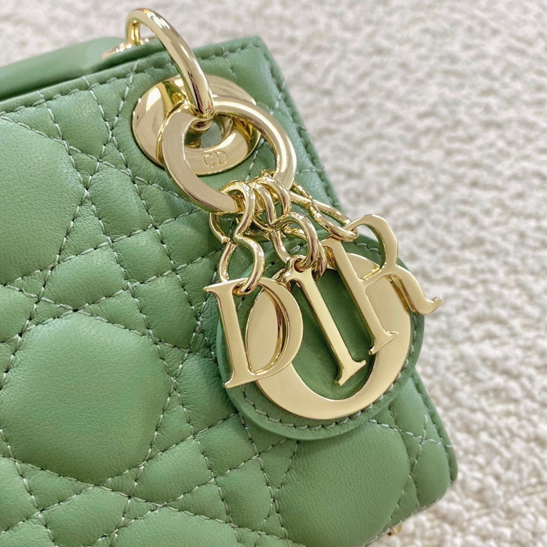 D10r Lady D10r Micro Bag Knockoff in Mint Cannage Lambskin