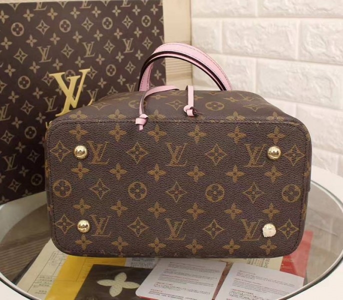 L0vis Vvtt0n Monogram Canvas NeoNoe MM Bag In Rose Poudre