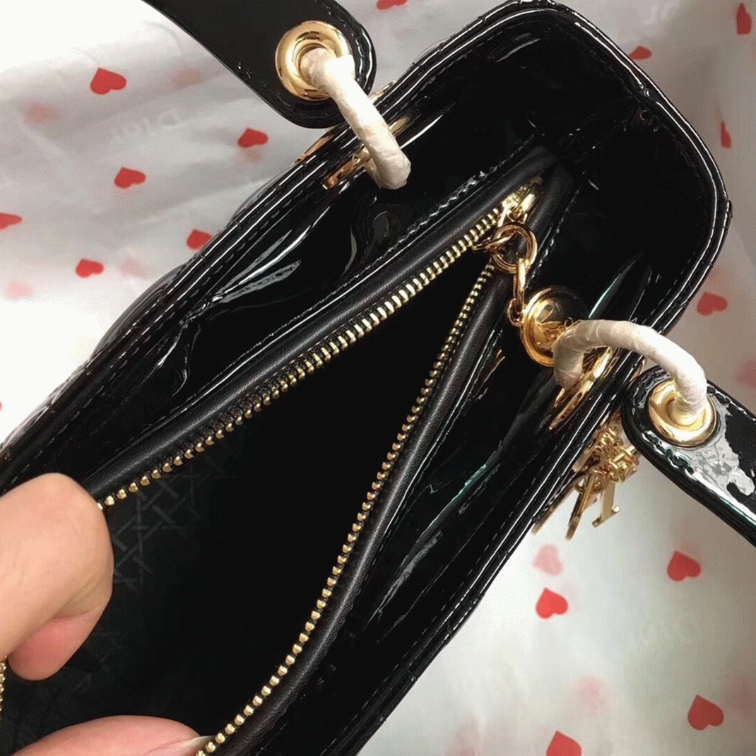 D10r Lady D10r Medium Bag Knockoff in Black