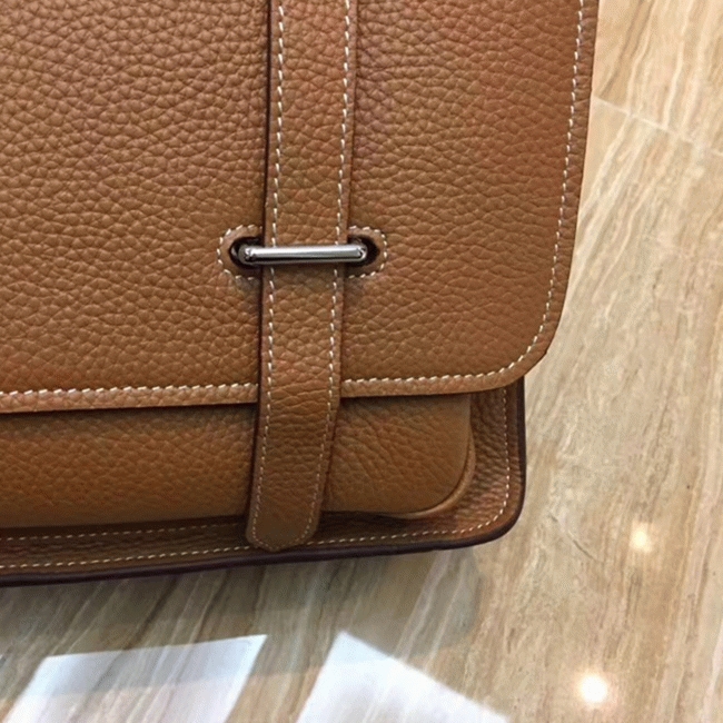 Brown Fake Designer H**me5 Steve Messenger Bag