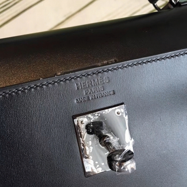 Black Box Knockoff H**me5 Kelly 35cm Structured Handbag