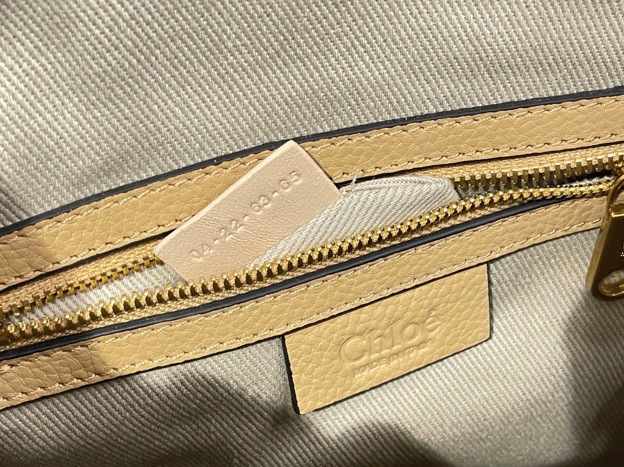 top quality fake Ch10e marcie small double carry bag in beige grained leather