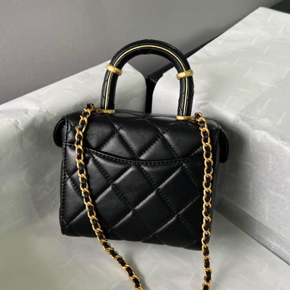 Ch**el 23S handle cosmetic bag(high-end grade)