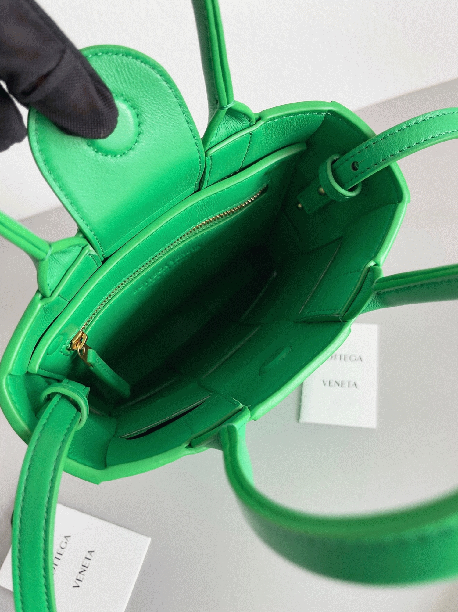 Fake B0tt*ga Ven*ta Cassette Mini Tote Bag Parakeet