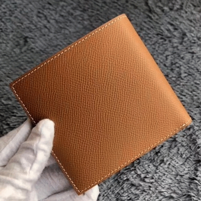 Brown top replica H**me5 Copernic compact wallet