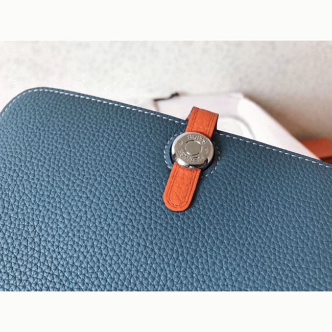 Jean orange fake H**me5 Dogon duo wallet