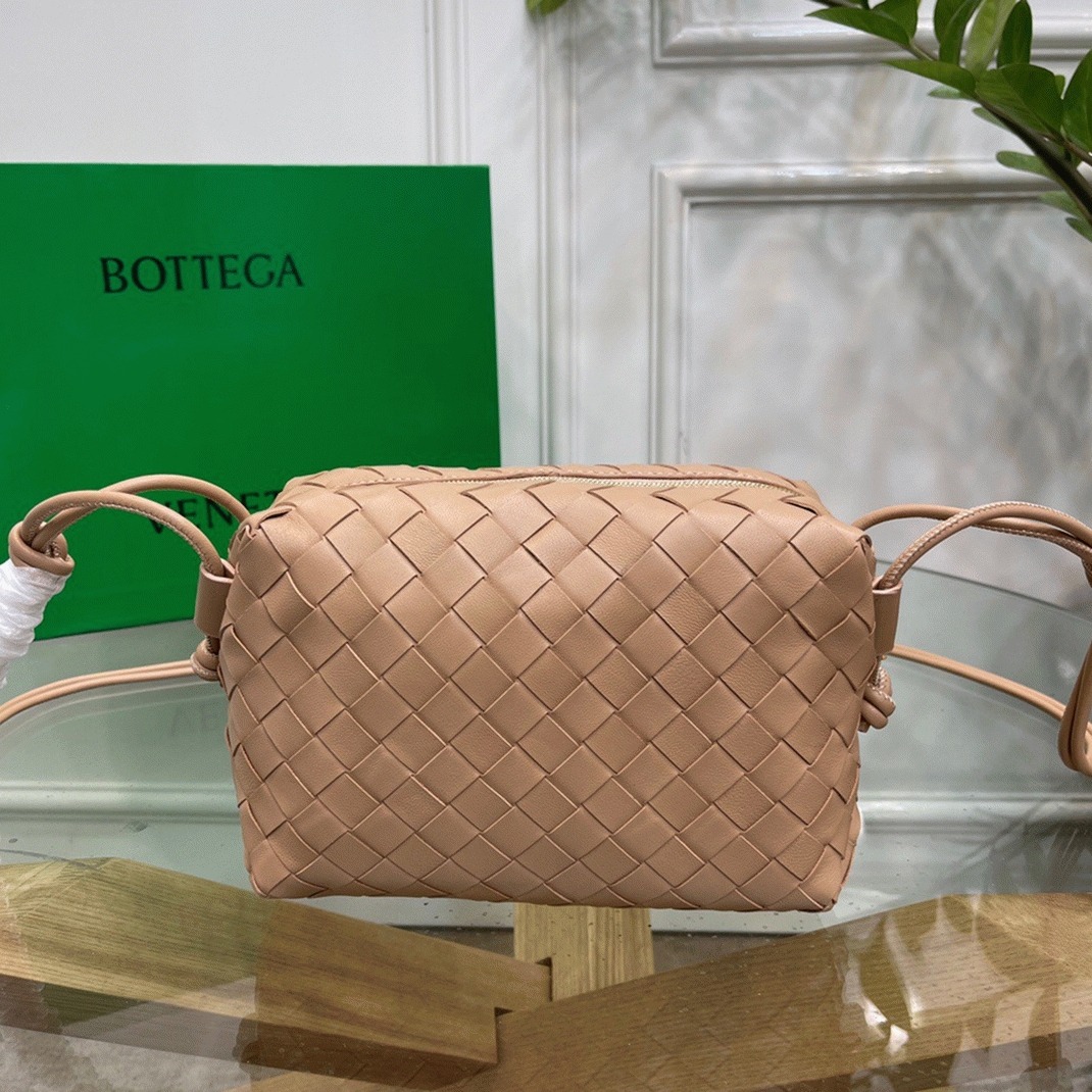 Fake B0tt*ga Ven*ta Loop Small Bag Almond