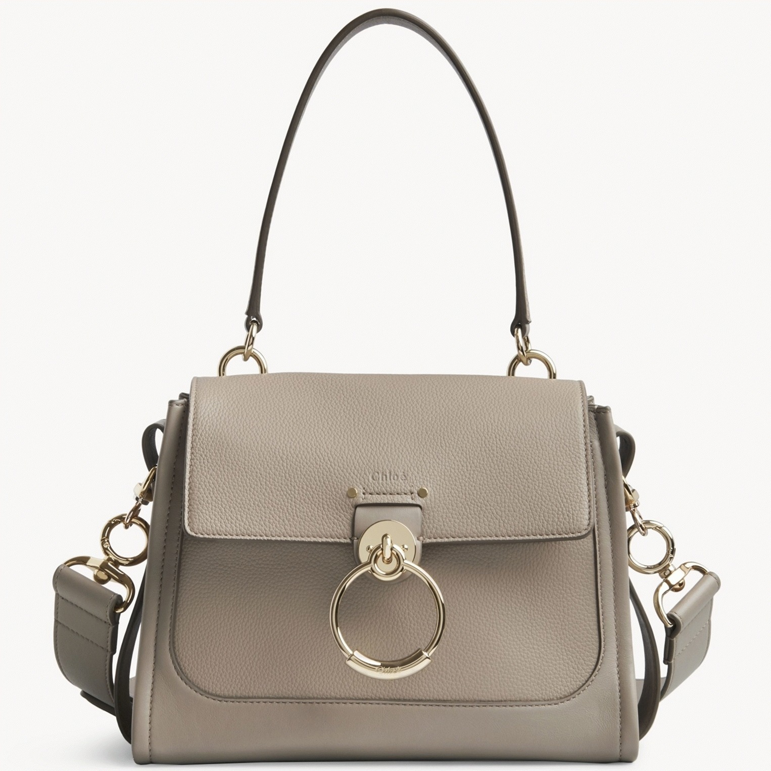 top quality replica Ch10e small tess day bag in grey grained leather