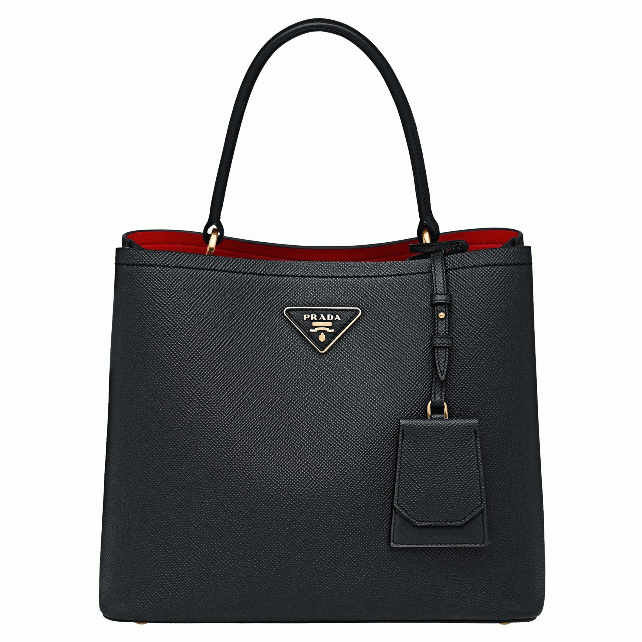 Black Pra*a Large Panier Bag Knockoff