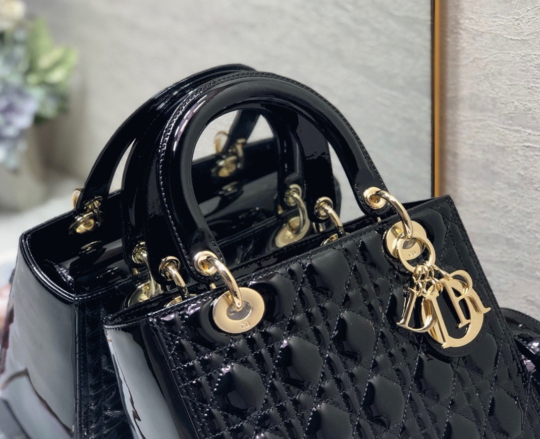 D10r Lady D10r Medium Bag Knockoff in Black