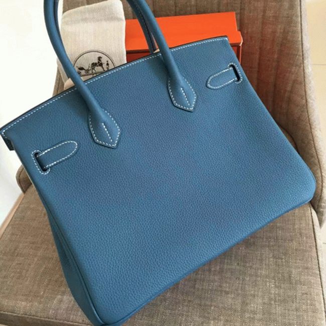 afF0rdable blue jean h**me5 birkin 30cm replica bag
