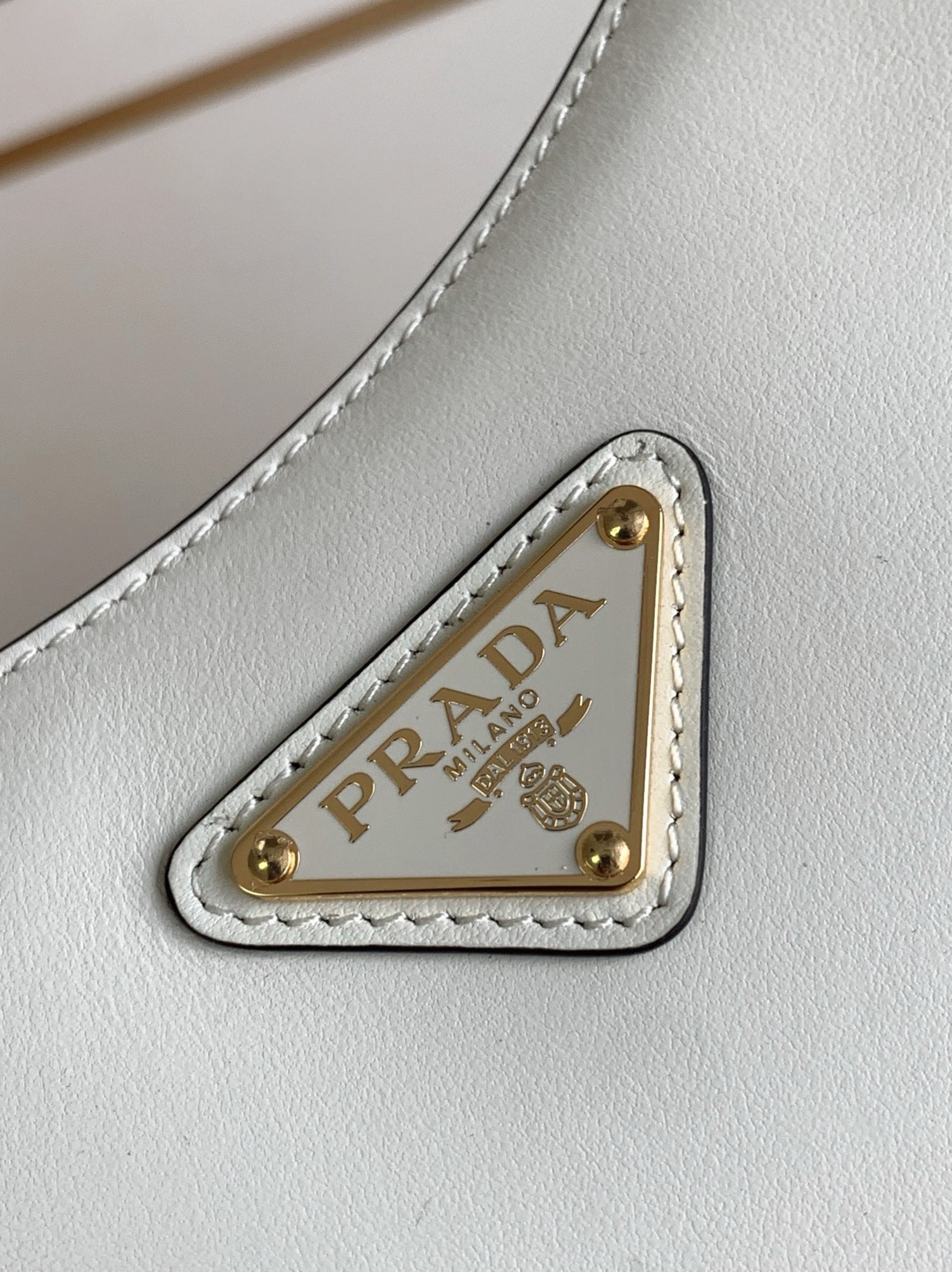 White Pra*a Arque Mini Shoulder Bag Fake