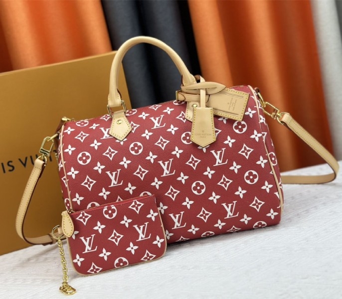 L0vis Vvtt0n Speedy P9 Bandouliere 30 Bag In Red
