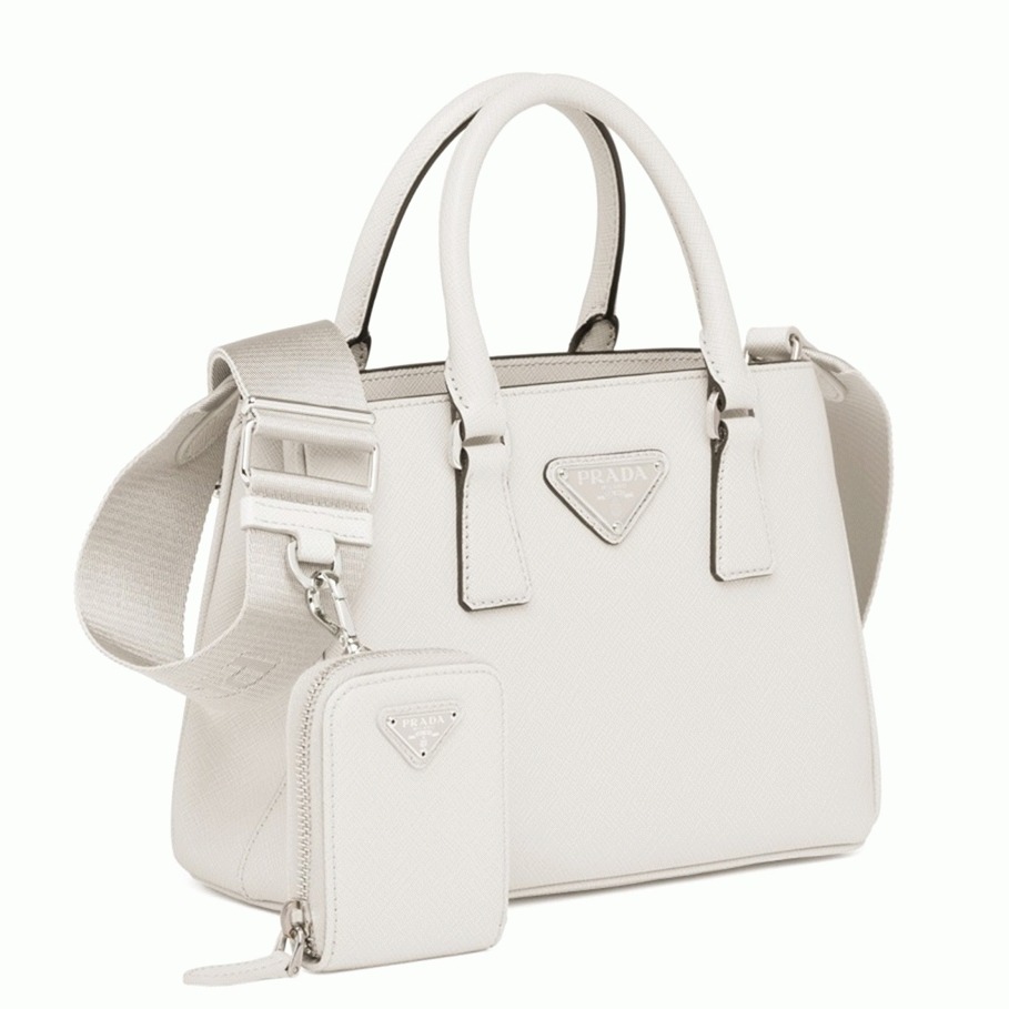 White Pra*a Galleria Mini Bag Fake