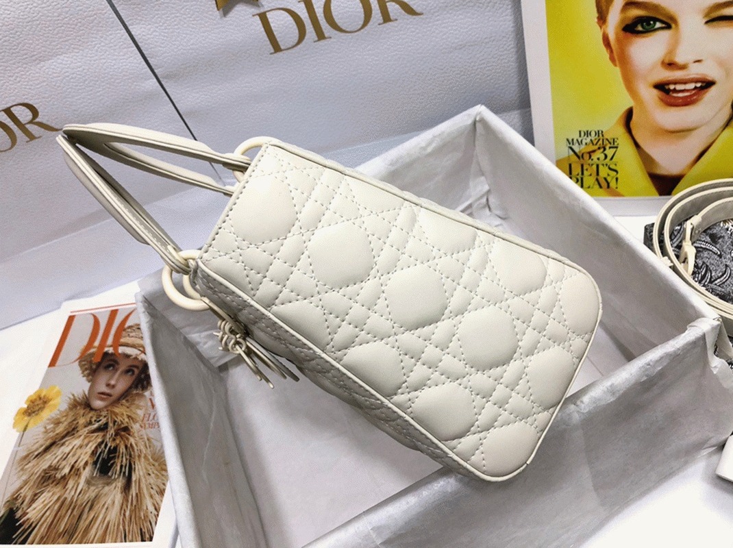 D10r Lady D10r Medium Bag Knockoff in White