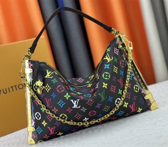 L0vis Vvtt0n X TM Multicolored Lucky Trunk In Black