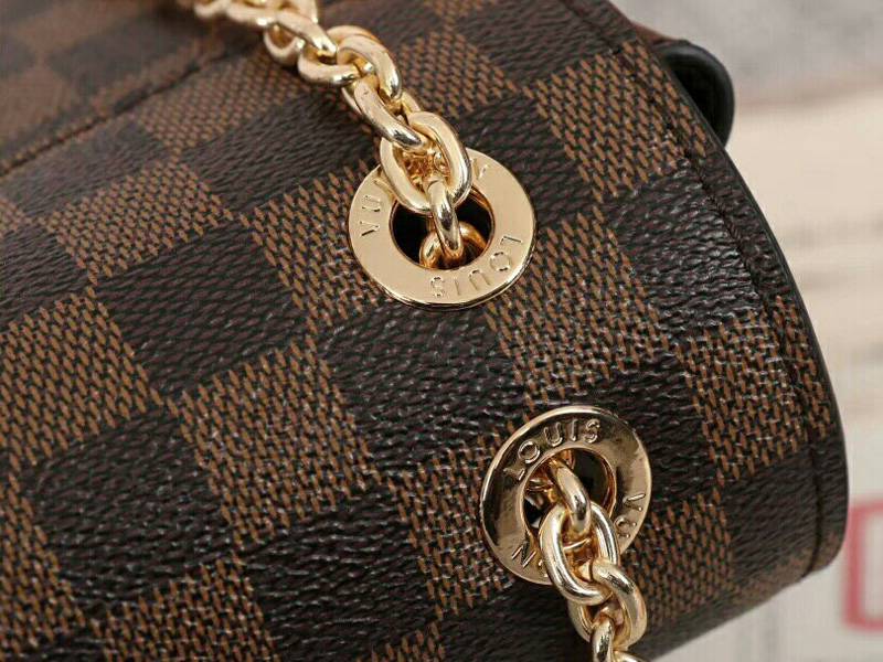 L0vis Vvtt0n Damier Ebene Canvas Vavin PM Bag In Cream