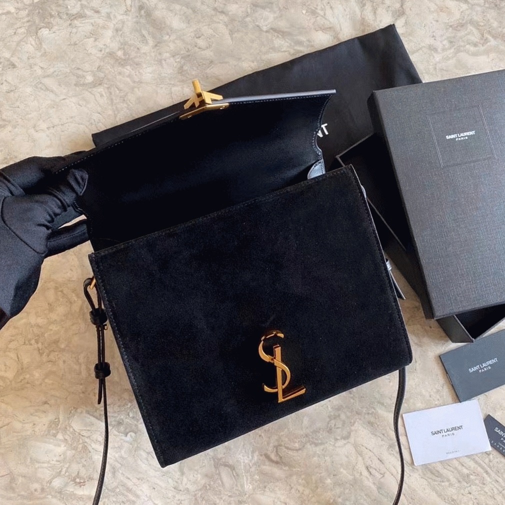 Replica Sa1nt Lau*nt Cassandra Medium Bag Black Suede
