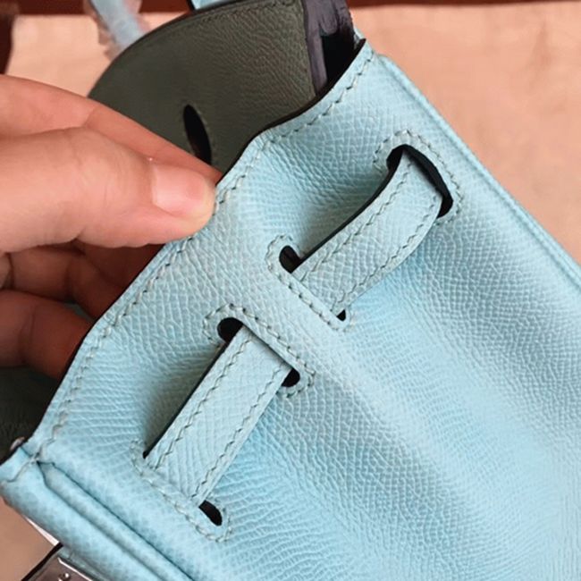 Blue Atoll H**me5 Birkin 25CM High-End Replica