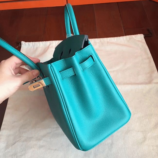 Blue Paon H**me5 Birkin 25cm High-End Replica