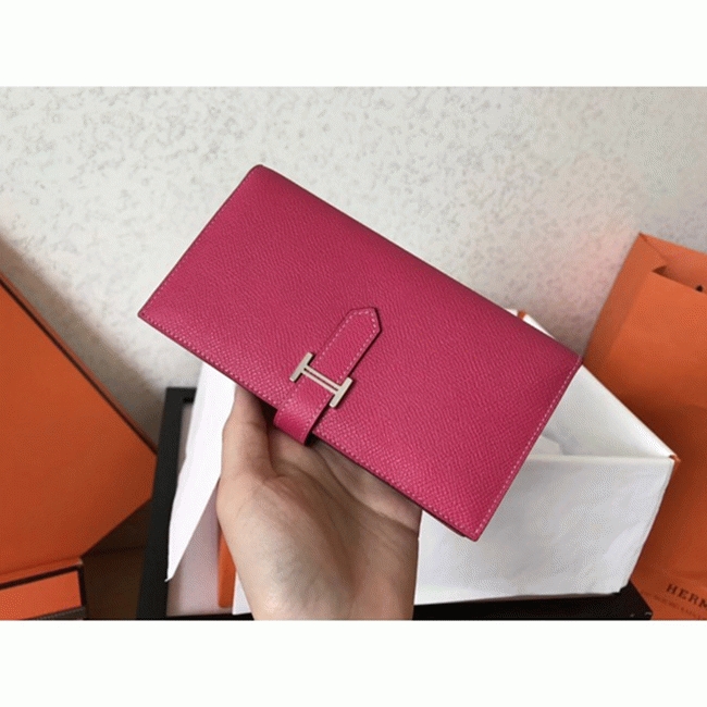Peach Epsom Copy Luxury H**me5 Bearn Wallet