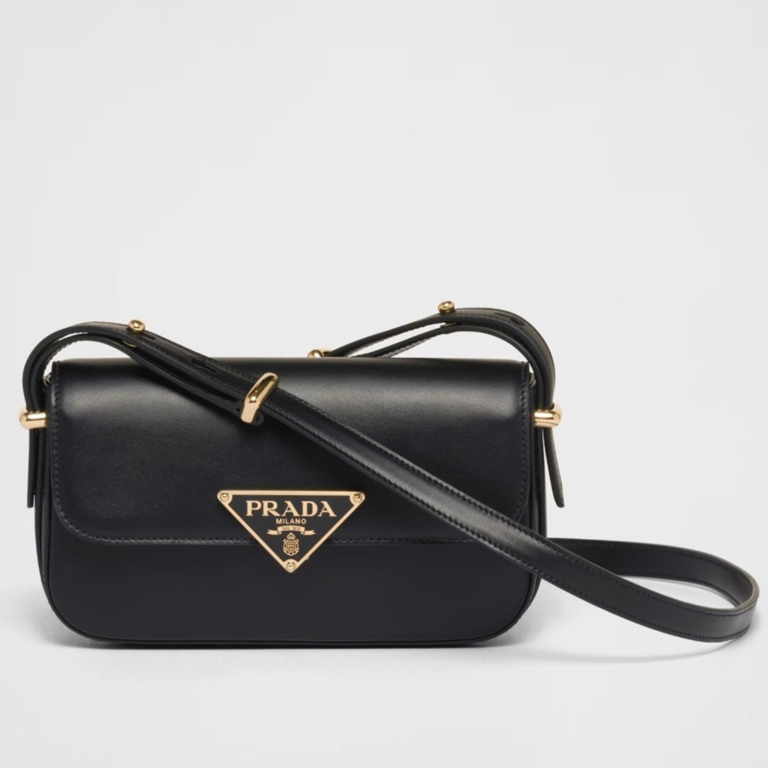Pra*a Shoulder Bag Replica in Black