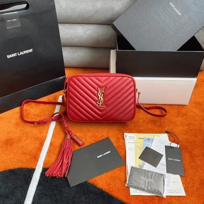Replica Sa1nt Lau*nt Lou Camera Bag Red
