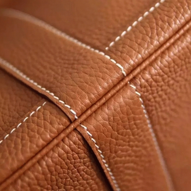Brown Knockoff H**me5 Garden Party 30cm Everyday Handbag