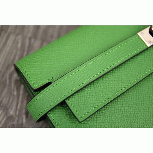 Bamboo designer replica H**me5 Kelly Longue wallet