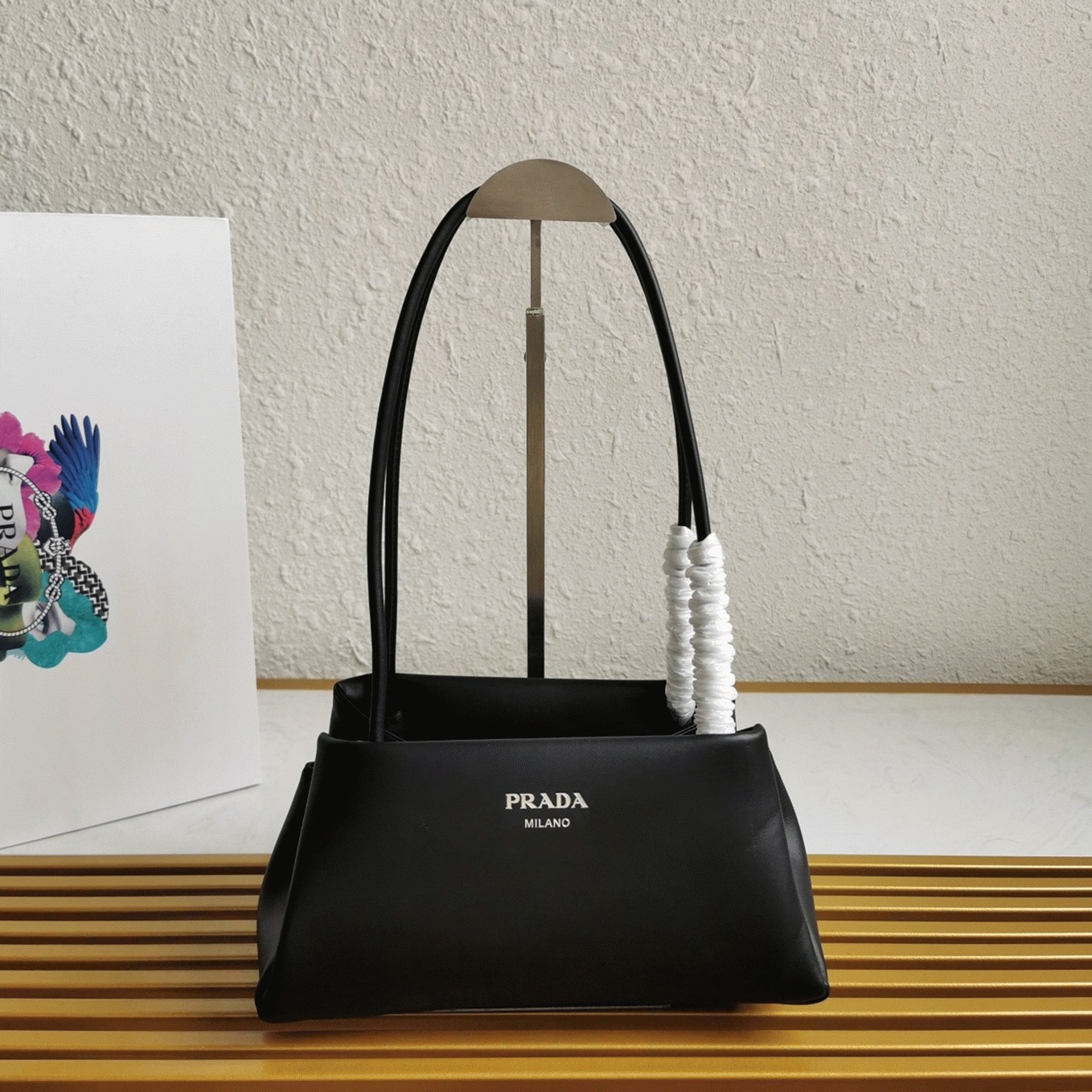 Pra*a S*pernova Small Shoulder Bag Replica in Black