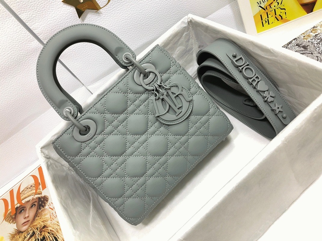 D10r Small Lady D10r My ABCD10r Bag Knockoff in Grey