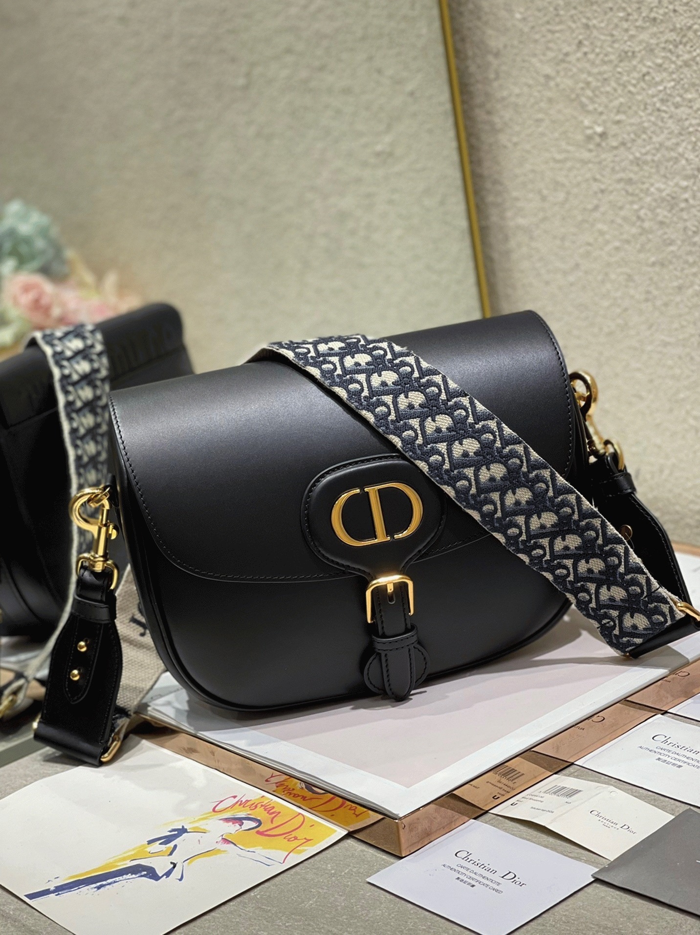 D10r Bobby Large Bag Fake in Black