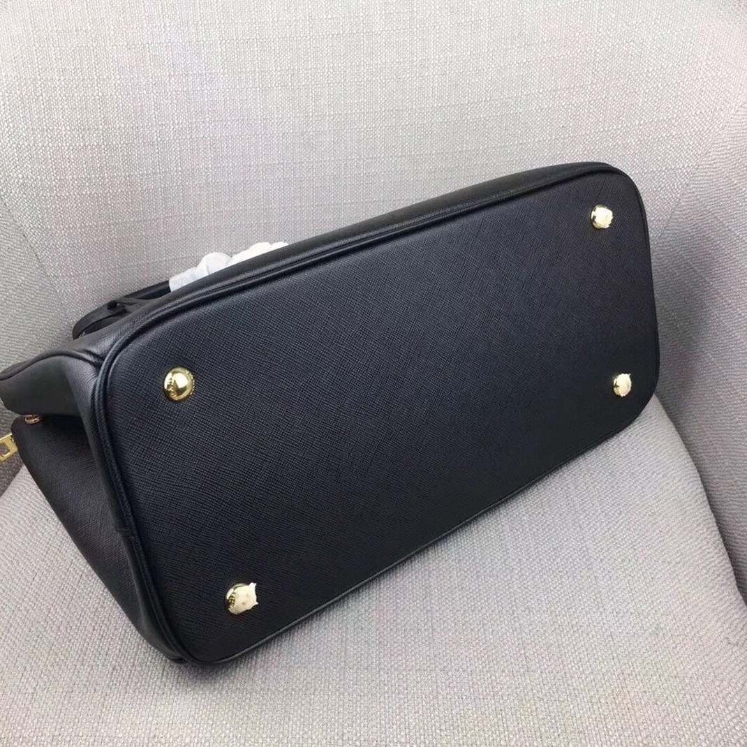 Black Pra*a Galleria Tote Replica – Large Size