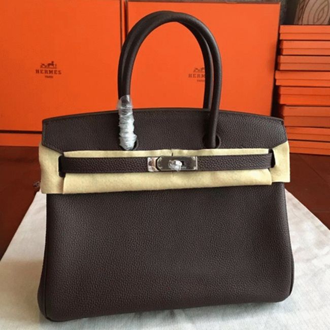 Cafe Color AAA H**me5 Birkin 30cm Counterfeit Bag