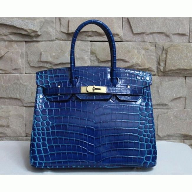 Electric Blue H**me5 Birkin 30cm Top-Grade Replica Purse