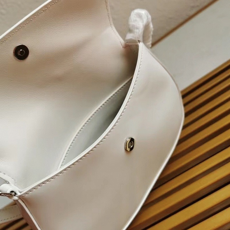 White Pra*a Cleo Flap Bag Replica