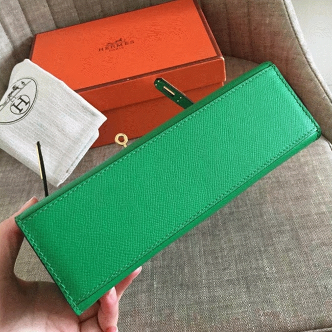 Bamboo Epsom Knockoff H**me5 Kelly Pochette Nature-Tone Bag