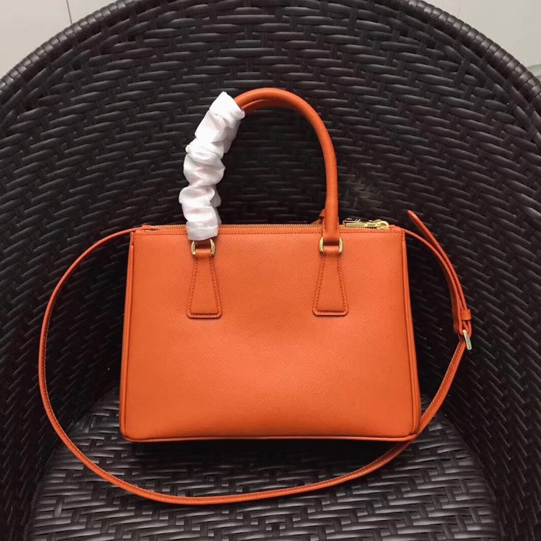 Orange Pra*a Galleria Medium Bag Knockoff