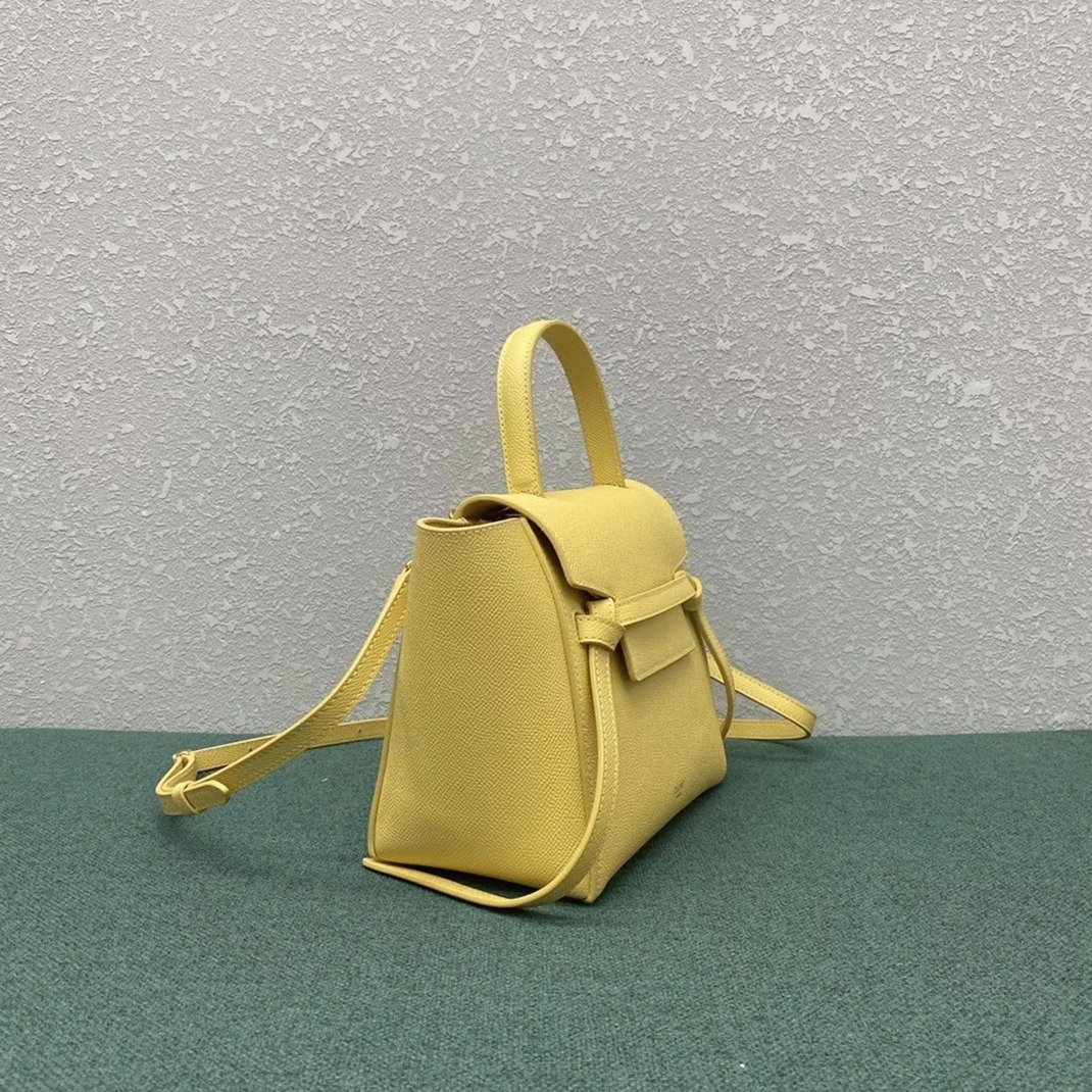 Ce1i*e Belt Nano Bag Fake in Yellow