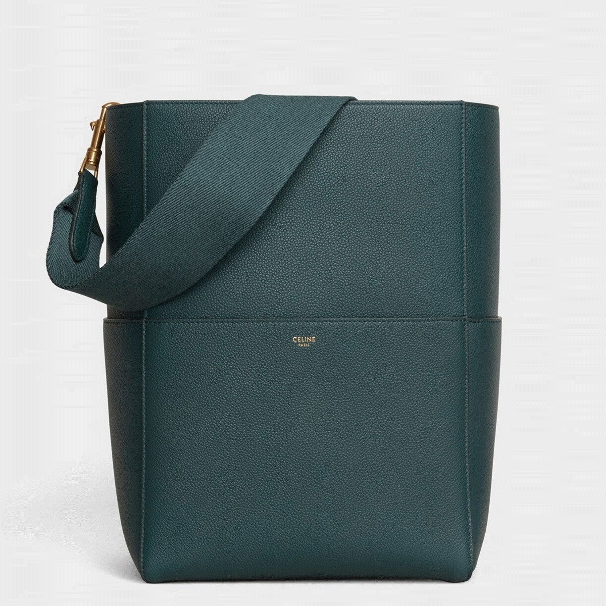 Top Quality Knockoff Ce1i*e Sangle Bucket Bag In Amazone Grained Calfskin