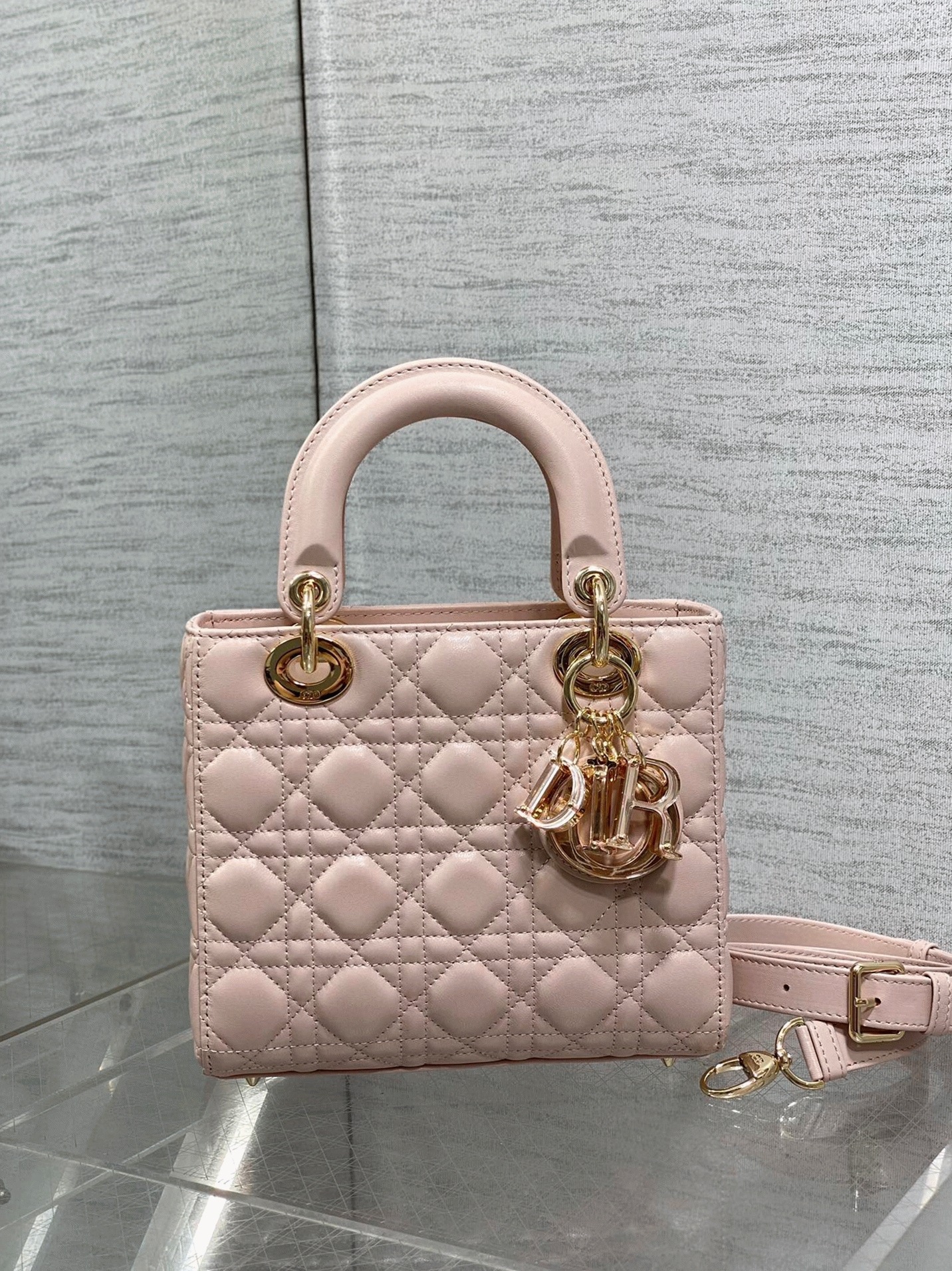 D10r Small Lady D10r Bag Fake in Pink