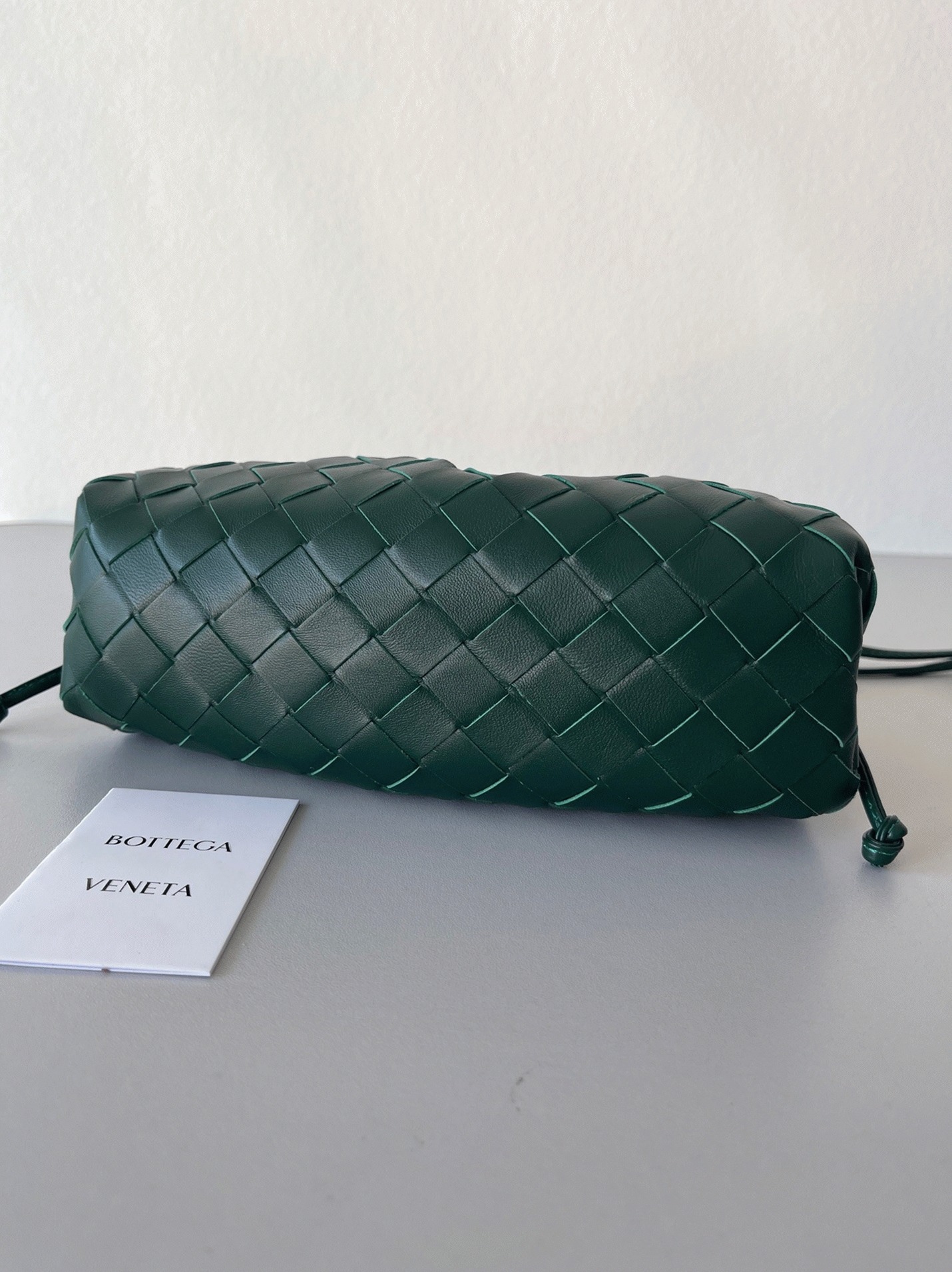 Knockoff B0tt*ga Ven*ta Mini Pouch with Strap Raintree
