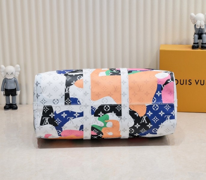 LV J Hope X Keepall Bandoulière 45 Multicolor In Two Eyes Patches