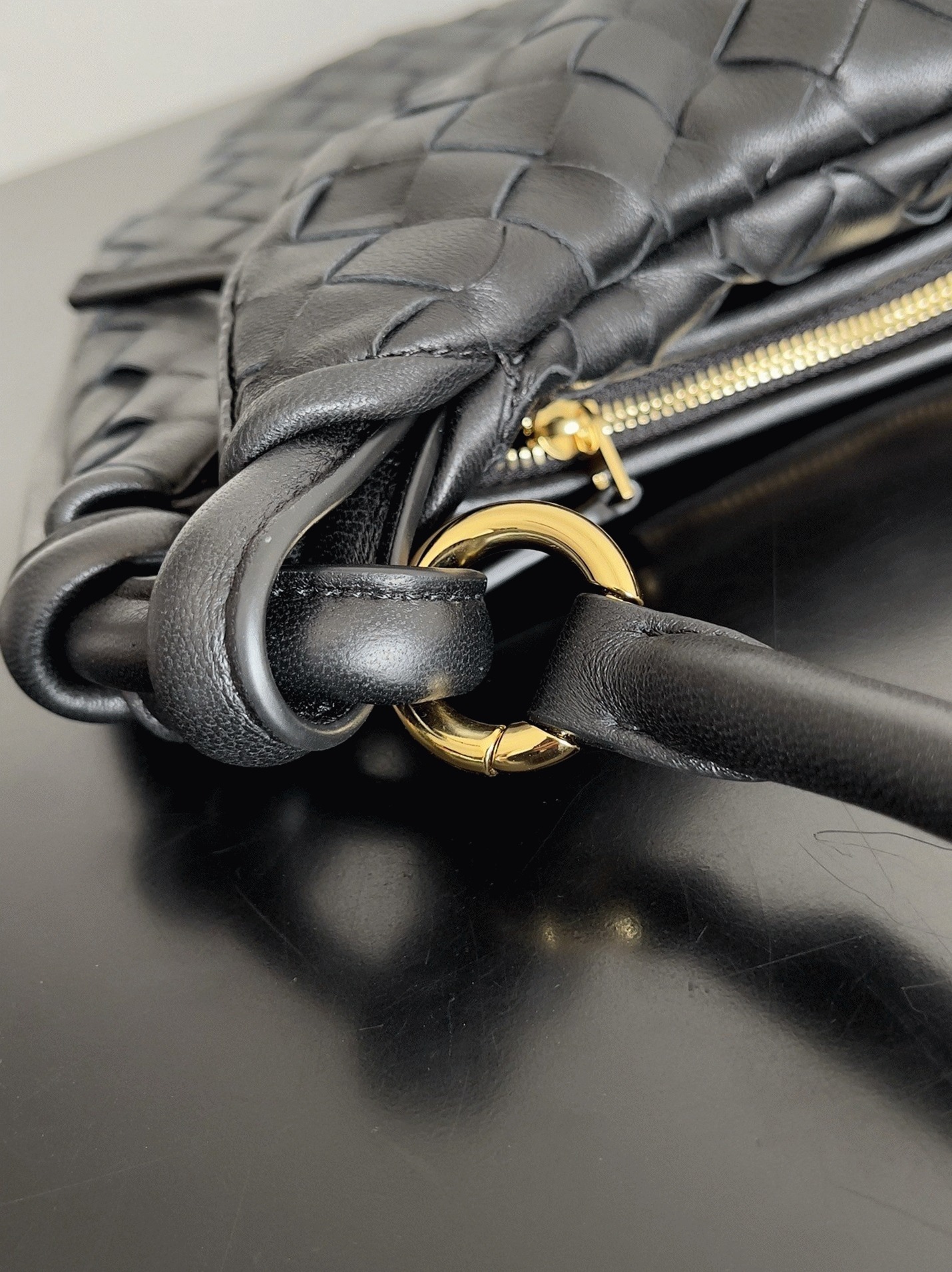 Replica B0tt*ga Ven*ta Gemelli Medium Bag Black