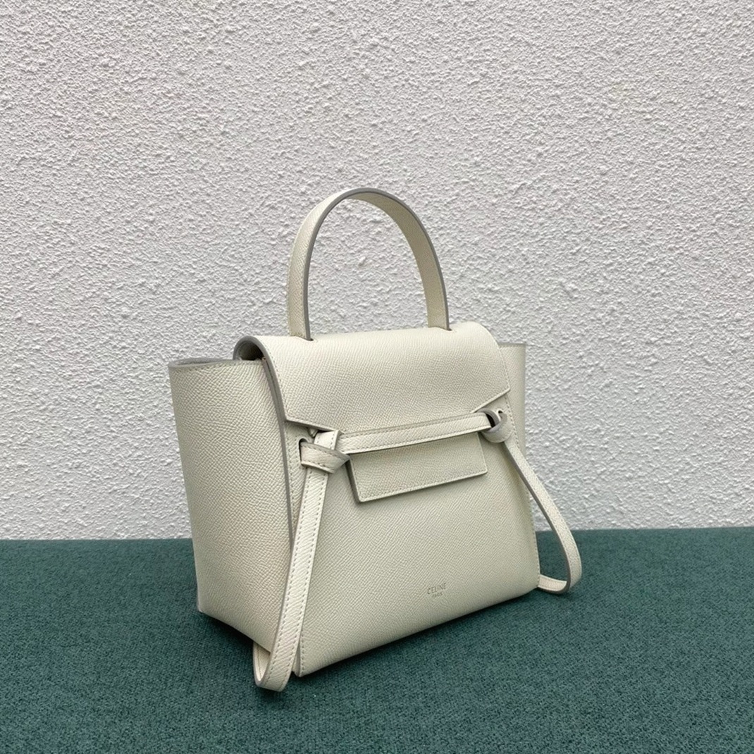 Ce1i*e Belt Nano Bag Knockoff in White